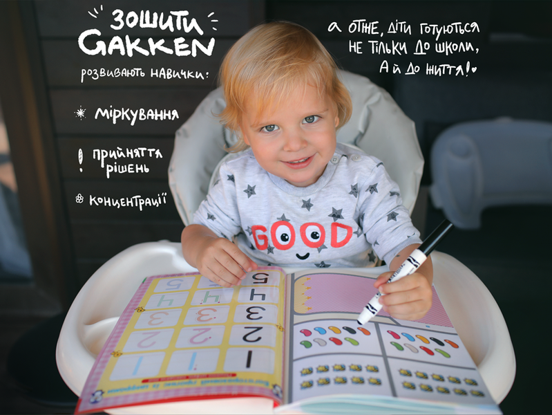 Gakken. Розумні ігри. Побудова навичок. 2–4 роки + наліпки і багаторазові сторінки для малювання F004664 фото