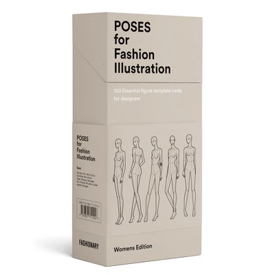 Poses for Fashion Illustration (Card Box): 100 essential figure template cards for designers F001124 фото