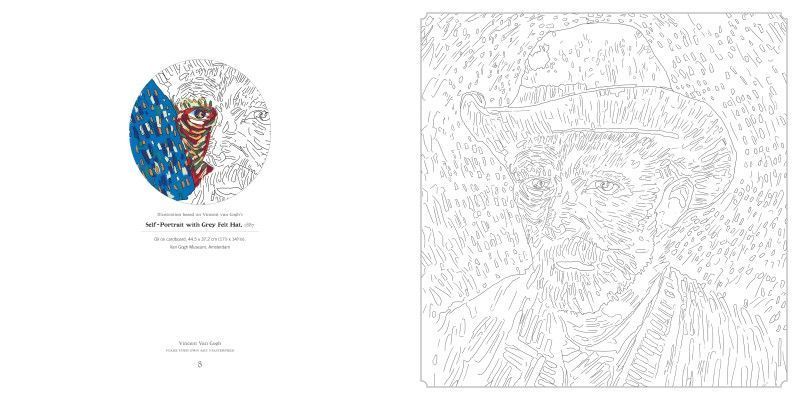Vincent Van Gogh (Art Colouring Book) F009017 фото
