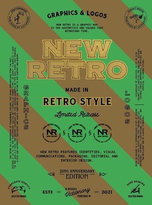 New Retro: 20th Anniversary Edition: Graphics & Logos in Retro Style F001096 фото