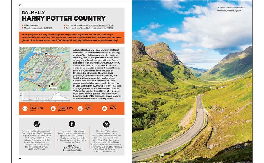 Cycling Atlas Europe: The 350 Most Beautiful Cycling Trips in Europe F011625 фото