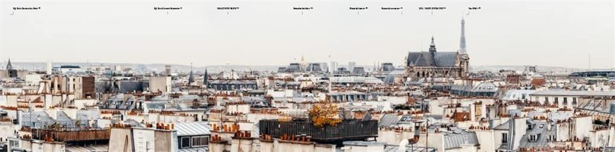 Rooftop Paris: A Panoramic View of the City of Light F013001 фото