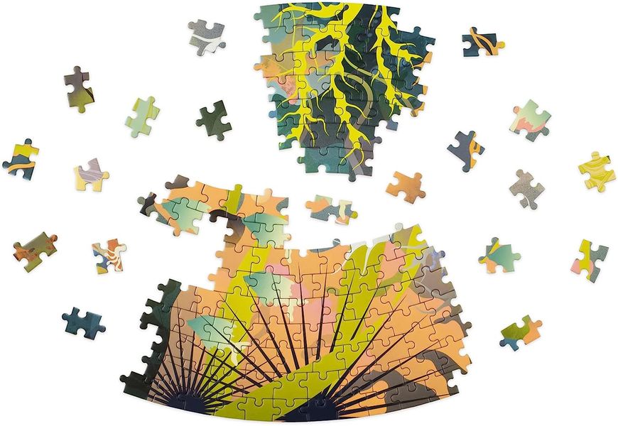 Reef Dream: A Flow State Circular Jigsaw Puzzle F008097 фото