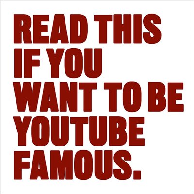 Read This if You Want to Be YouTube Famous F001798 фото