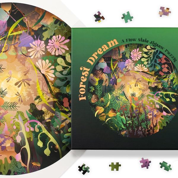 Forest Dream: A Flow State Circular Jigsaw Puzzle F008077 фото