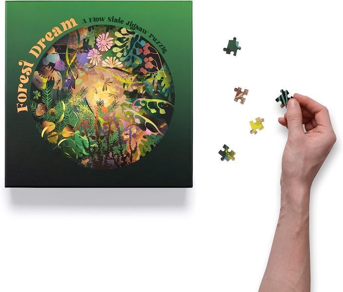Forest Dream: A Flow State Circular Jigsaw Puzzle F008077 фото