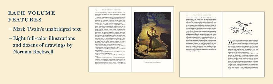 The Adventures Of Tom Sawyer And Huckleberry Finn: Norman Rockwell Collector's Edition F011775 фото