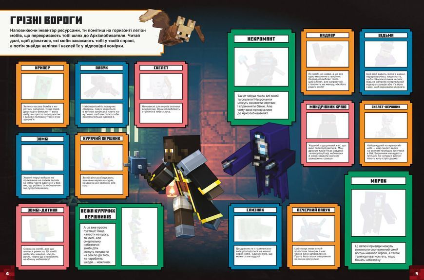 MINECRAFT Dungeons. Стікербук F003373 фото