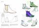 Fashion Illustration and Design: Accessories: Shoes, Bags, Hats, Belts, Gloves, and Glasses F001502 фото 8