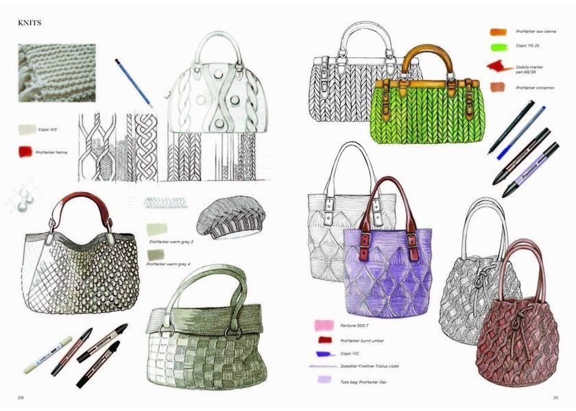 Fashion Illustration and Design: Accessories: Shoes, Bags, Hats, Belts, Gloves, and Glasses F001502 фото