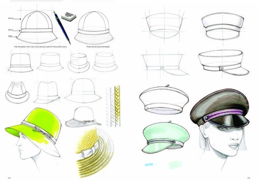 Fashion Illustration and Design: Accessories: Shoes, Bags, Hats, Belts, Gloves, and Glasses F001502 фото
