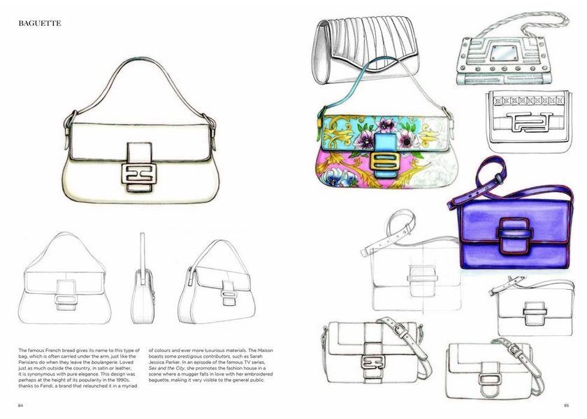 Fashion Illustration and Design: Accessories: Shoes, Bags, Hats, Belts, Gloves, and Glasses F001502 фото